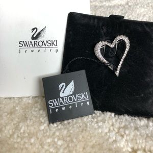 Swarovski Crystal Heart Pin